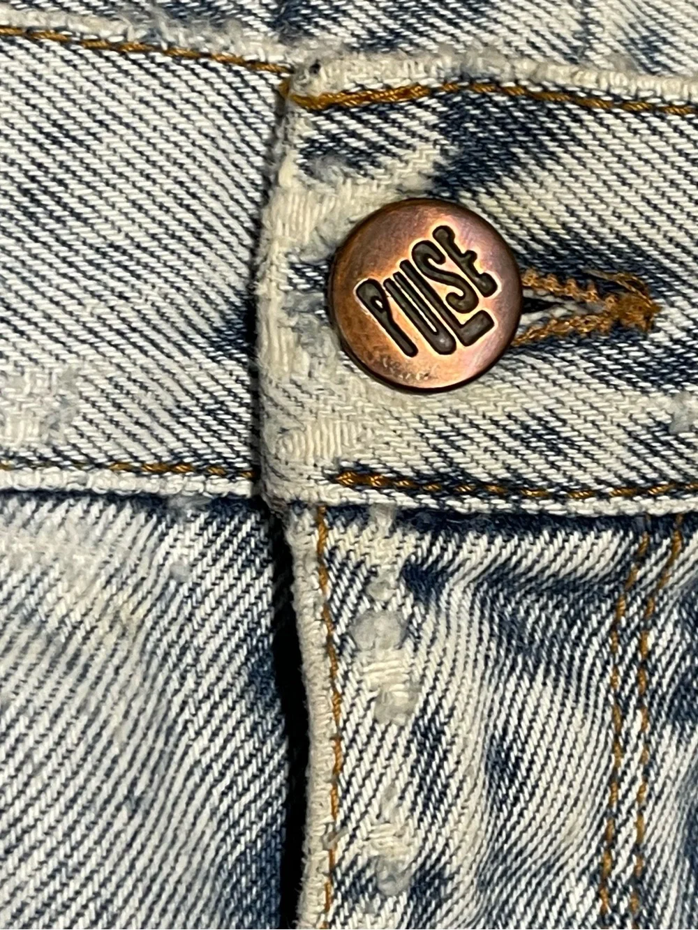 Vintage Pulse 80s Acid Wash High Rise Mom Jeans Size 2 Light Wash Retro 26x30